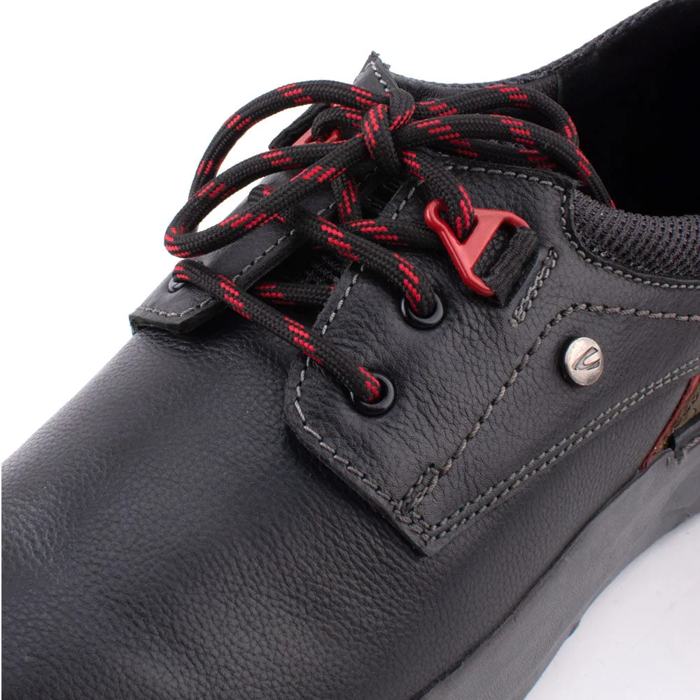 camel active Easy Basic Lace Up Shoes Men Black NESTA 852403-AM2SV-1 BLACK