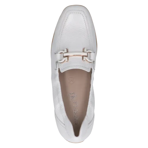 Caprice White Wide Fit Loafer |2465442105