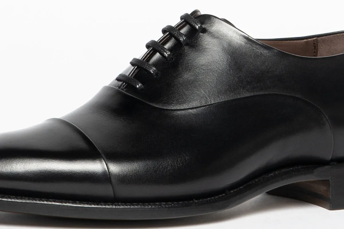 Carlos Santos 9899 Handgrade Black Oxford Shoes