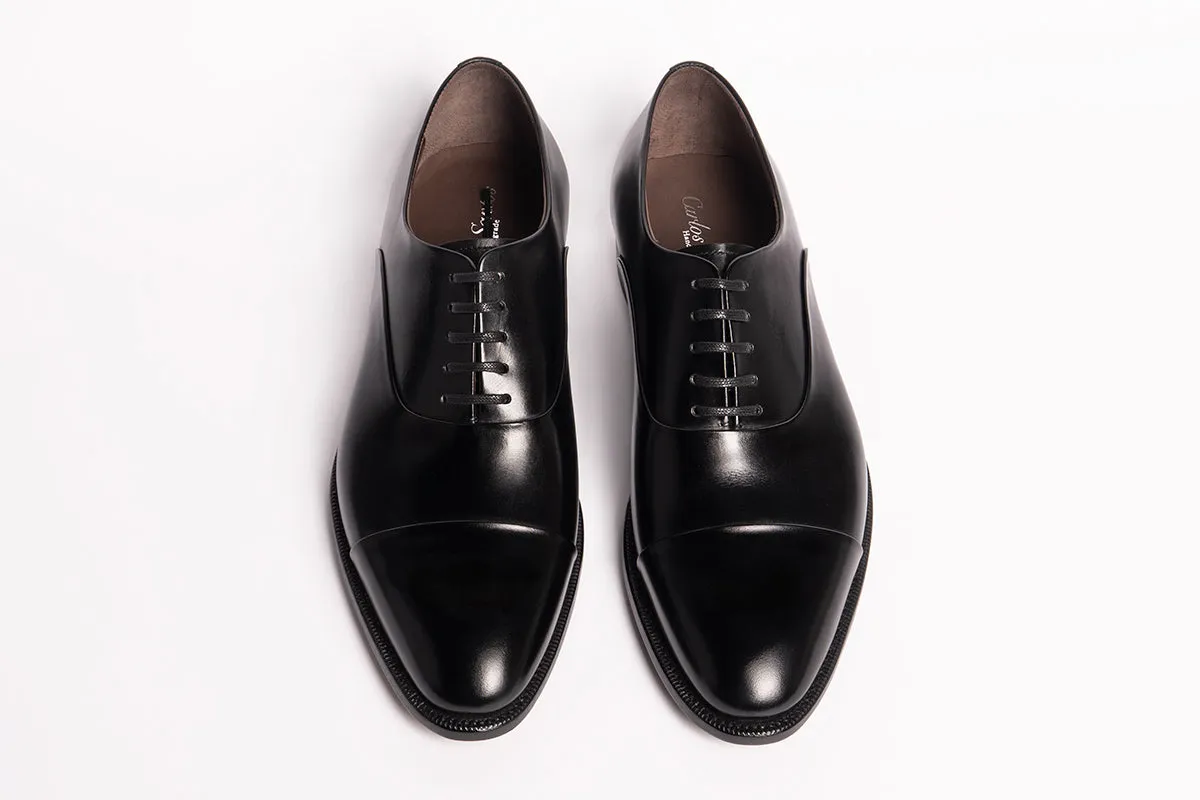 Carlos Santos 9899 Handgrade Black Oxford Shoes