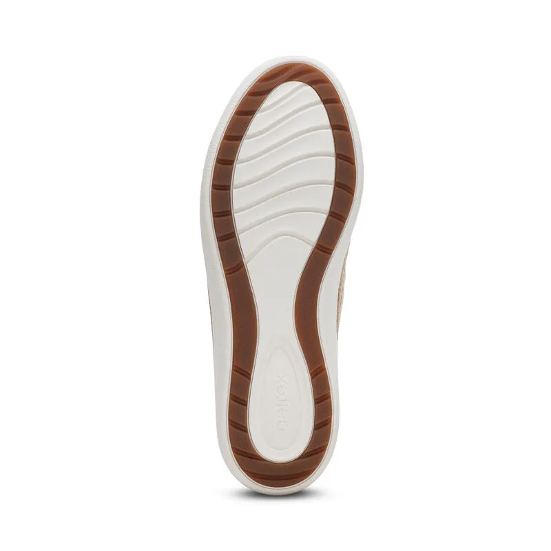 CHARLOTTE LACE UP SNEAKER- TAN