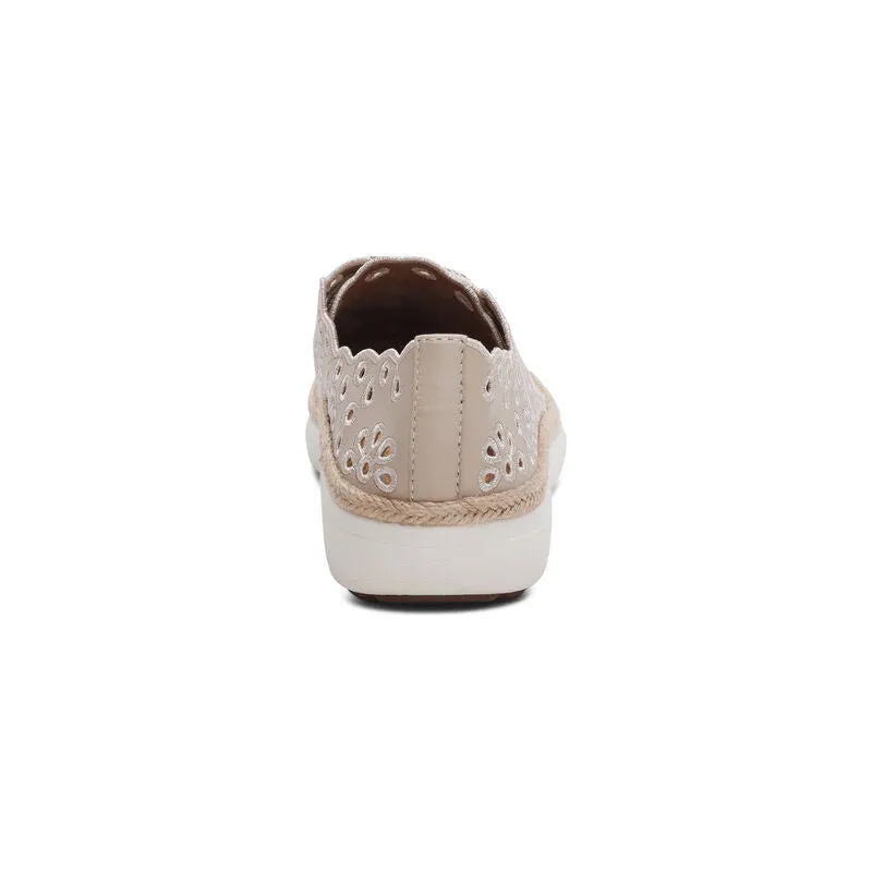CHARLOTTE LACE UP SNEAKER- TAN