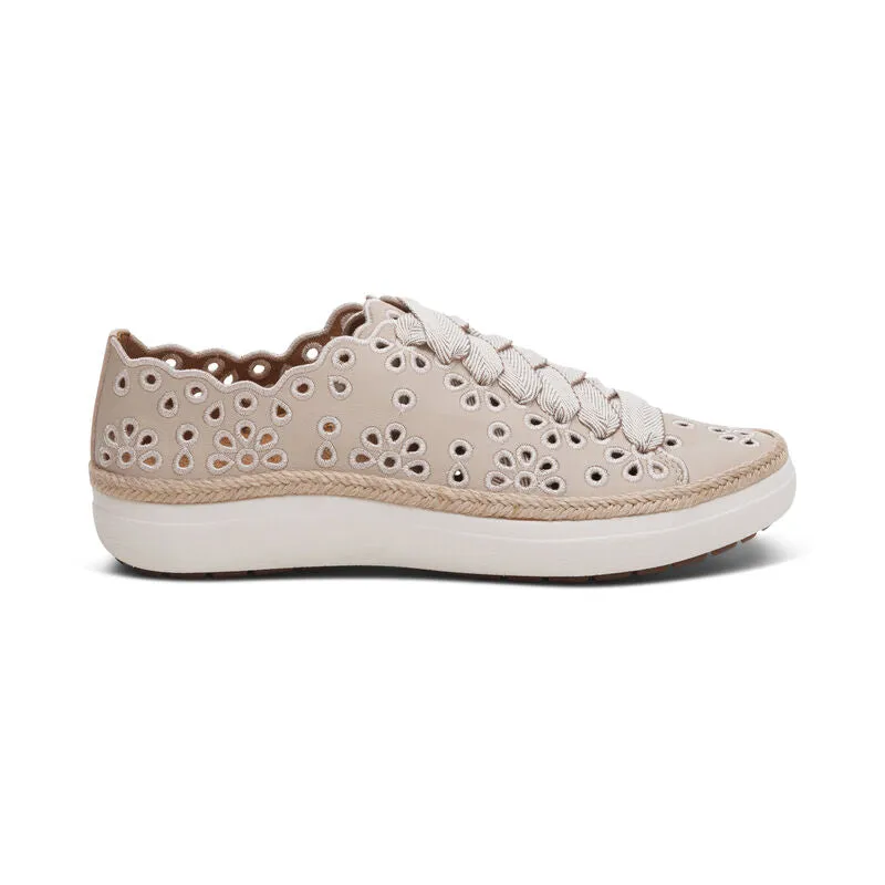 CHARLOTTE LACE UP SNEAKER- TAN
