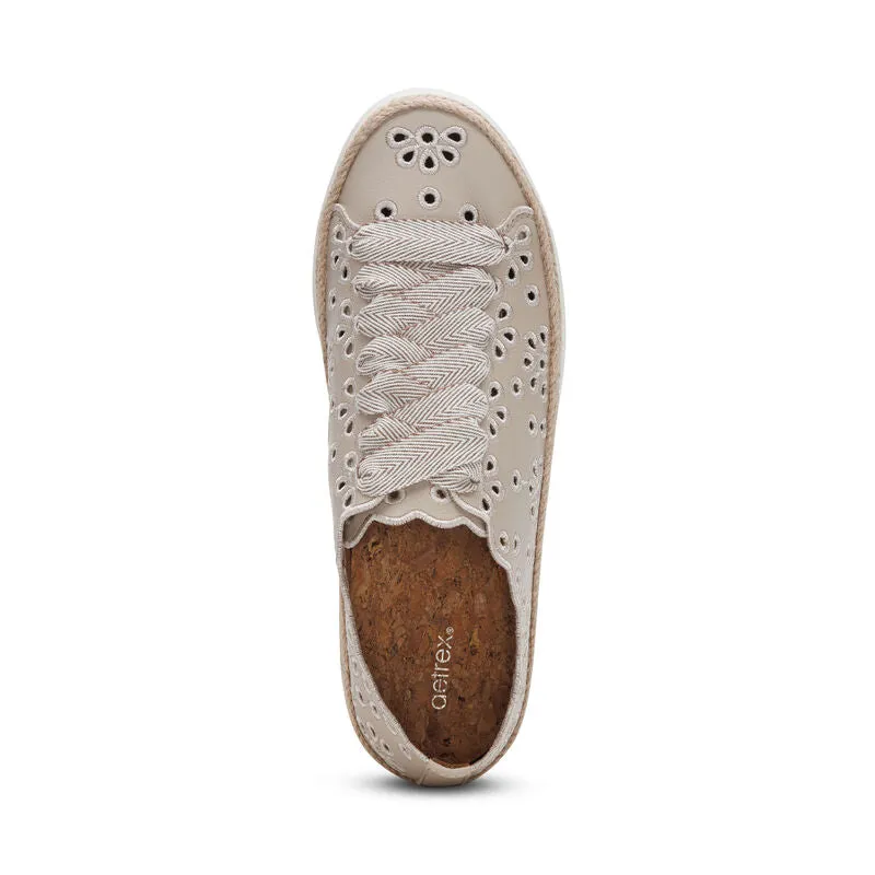 CHARLOTTE LACE UP SNEAKER- TAN