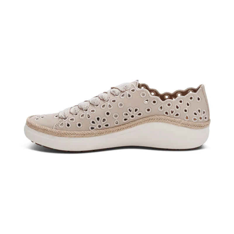 CHARLOTTE LACE UP SNEAKER- TAN
