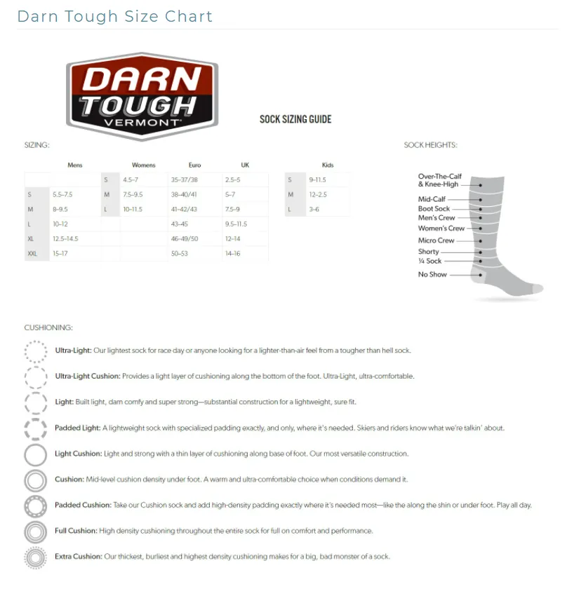Darn Tough Hiker Midweight Micro Crew Sock with Cushion (Men) - Charcoal