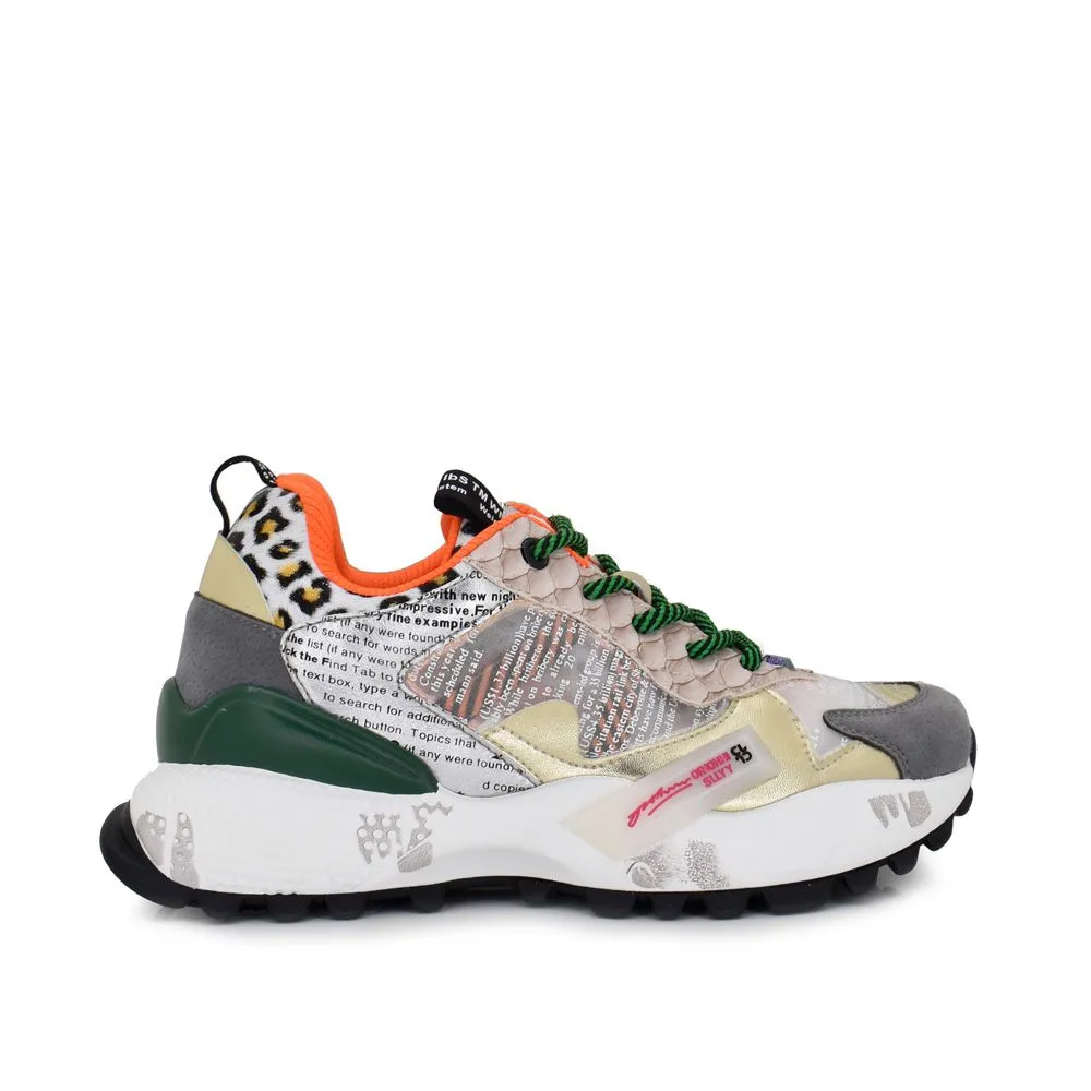 EXE 19V03-6 Multi Pattern Sneaker