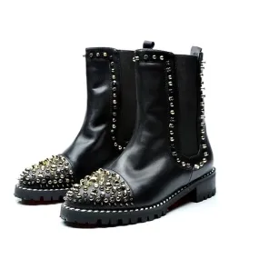 Fashion Rivets Ankle Boots