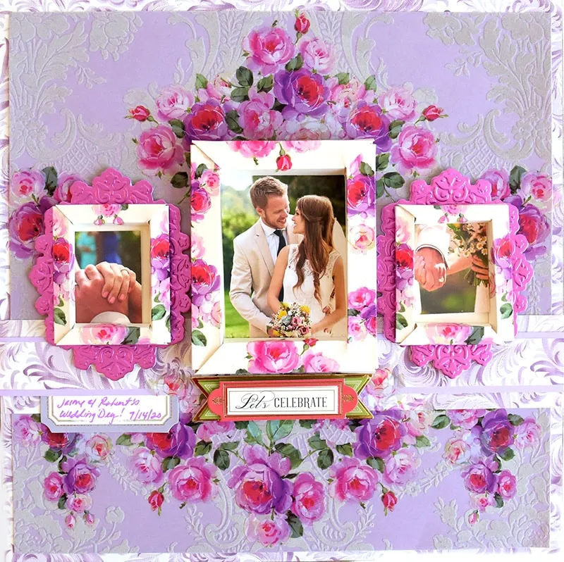 Hydrangea and Rose Rub On Transfers
