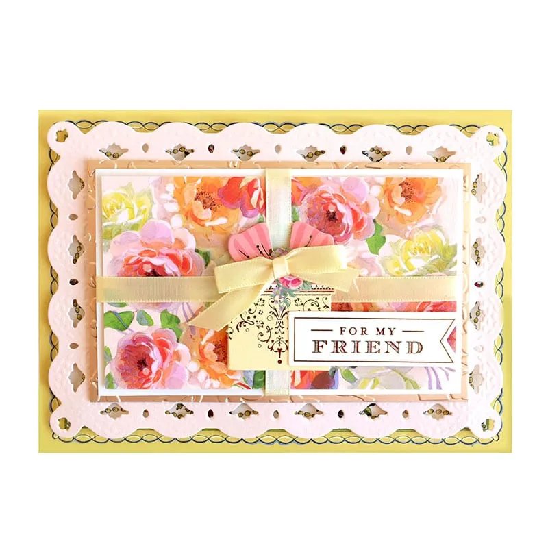 Hydrangea and Rose Rub On Transfers