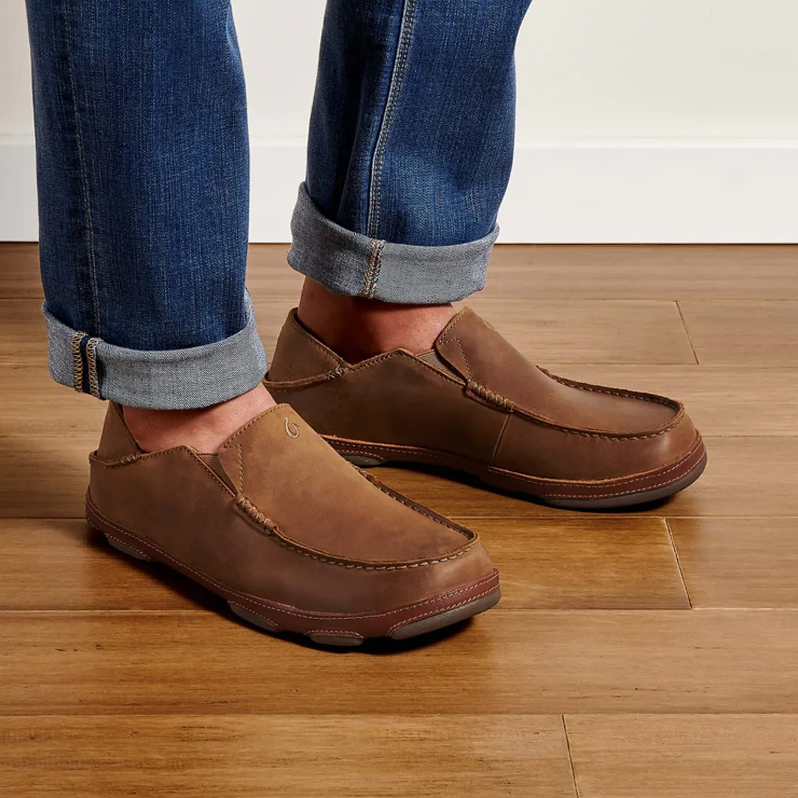 OluKai Moloa Slip On (Men) - Ray/Toffee