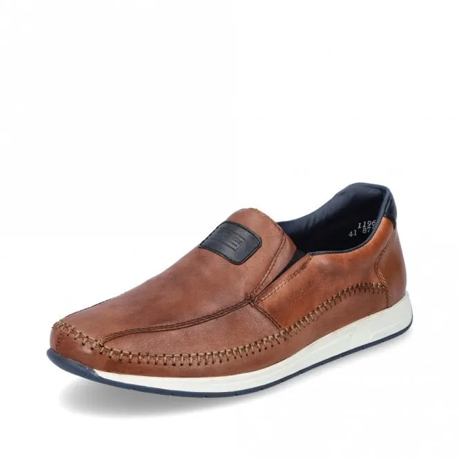 Rieker 11962-25 Mens Slip on Shoe Tan