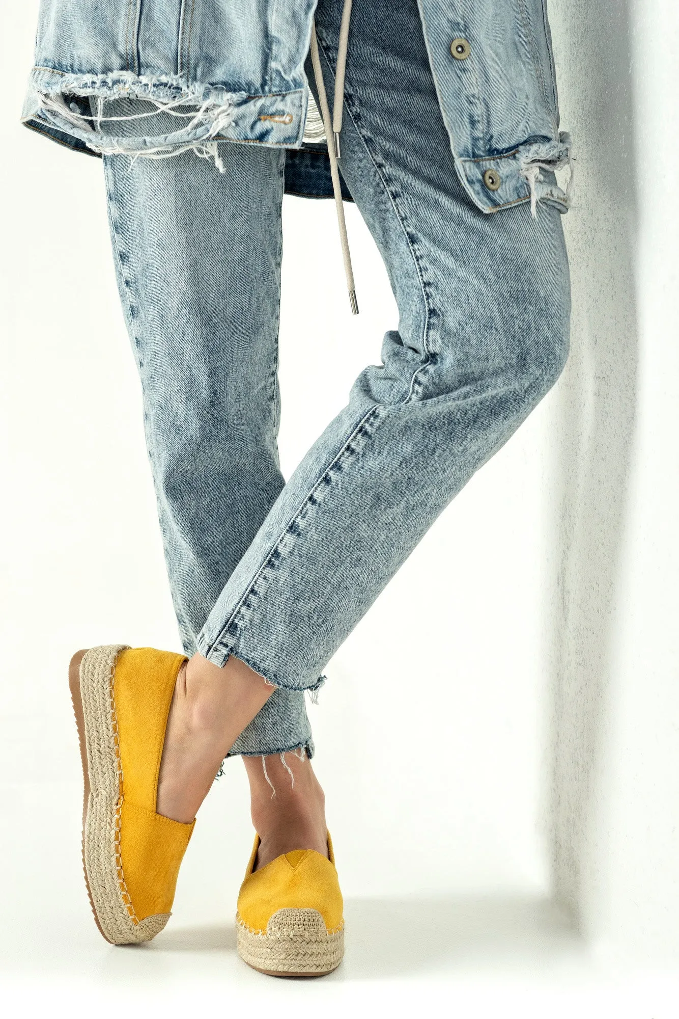 Slip-on, flatform espadrilles