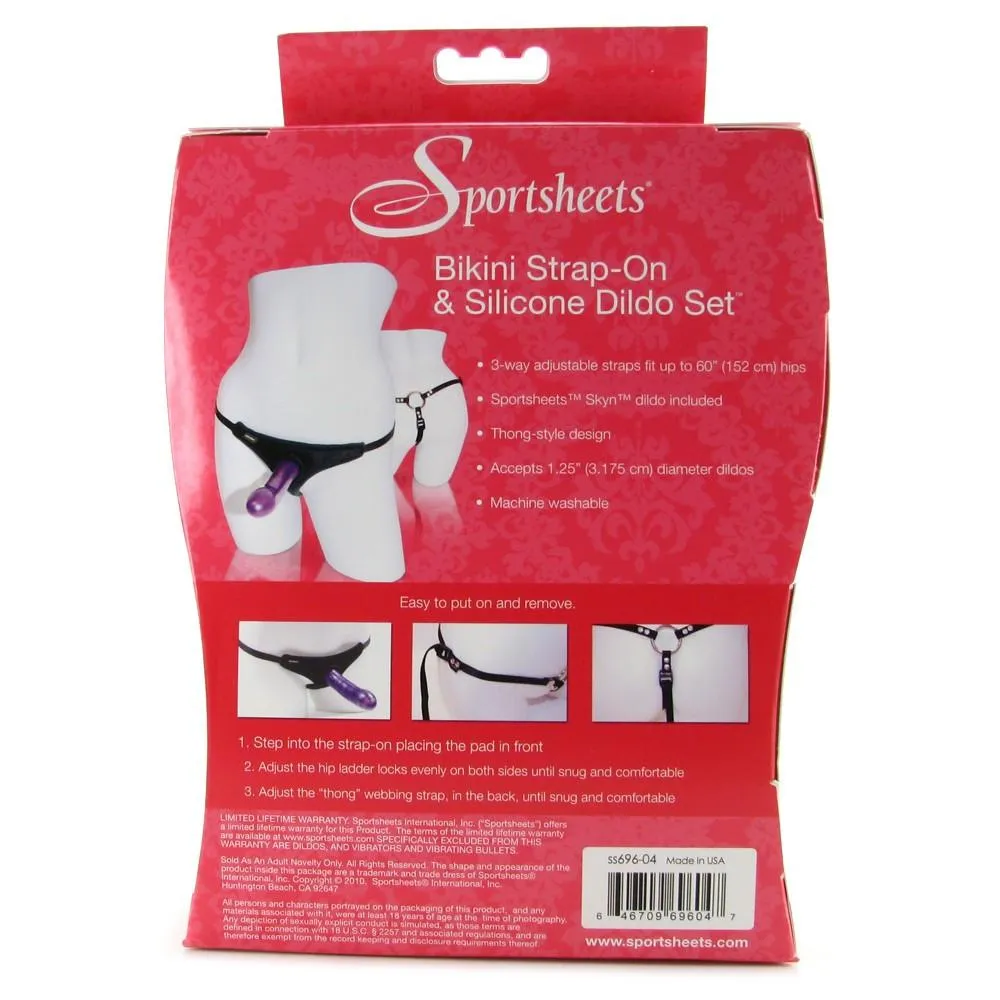 Sportsheets Bikini Strap-On and Silicone Dildo Set