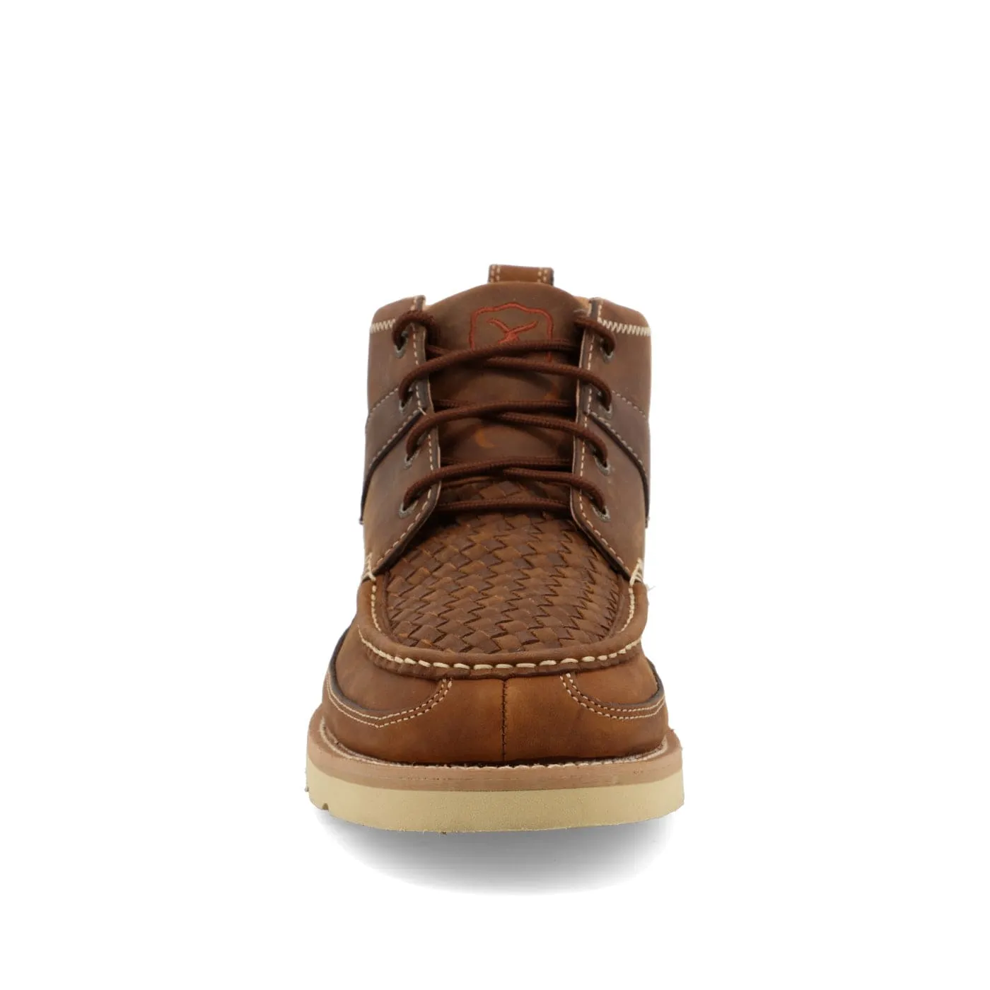 Twisted X Men's Woven Saddle & Oiled Saddle Wedge Sole Boot MCA0032