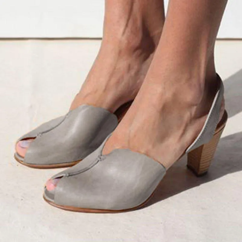 Women's Elegant Casual Peep Toe Sandals