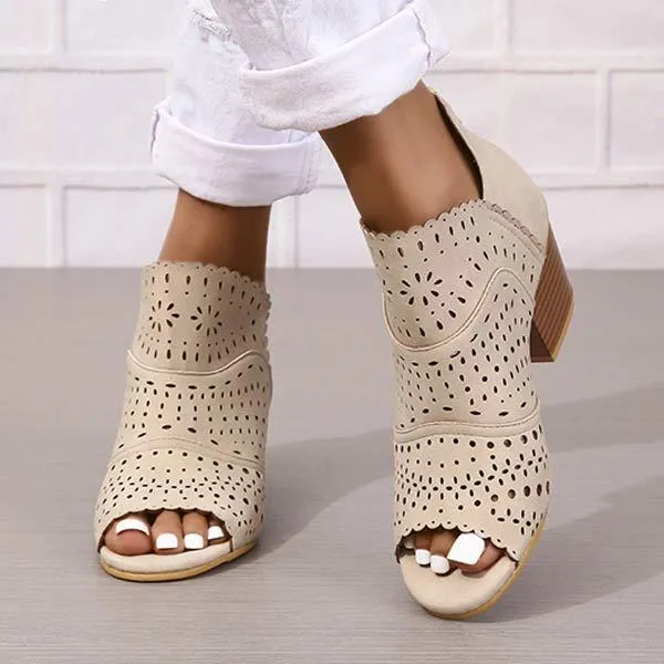 Women's Peep Toe High Heel Sandals 53372477C