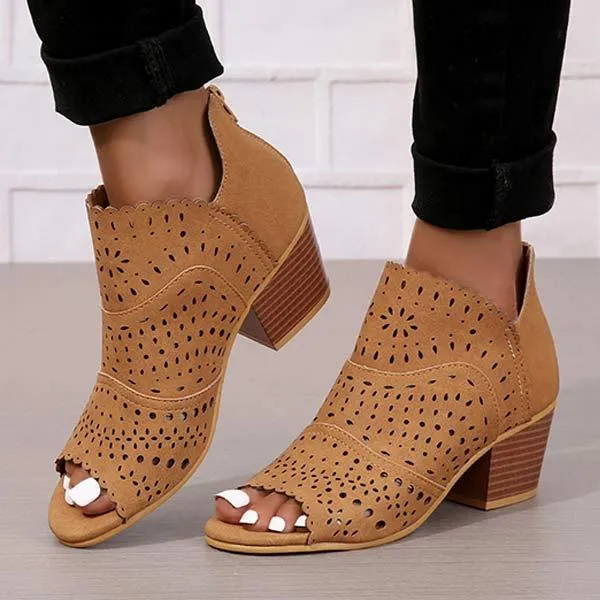 Women's Peep Toe High Heel Sandals 53372477C